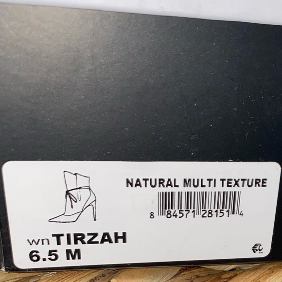 Genuine Leather Natural Snake Skin Print Nine West Tirzah Ankle Boots 6.5 - Picture 11 of 11